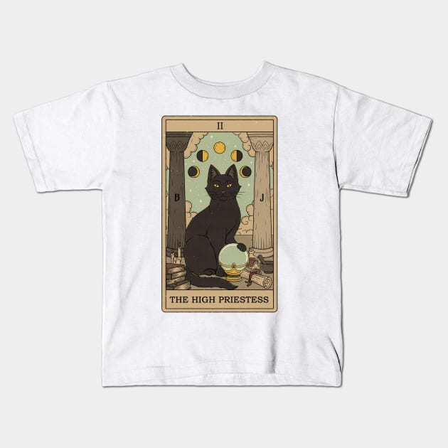 The High Priestess Kids T-Shirt by thiagocorrea